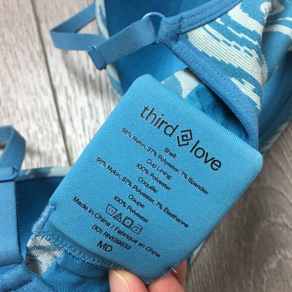 Third Love Blue Size MD Wireless Bra - Picture 3 of 7
